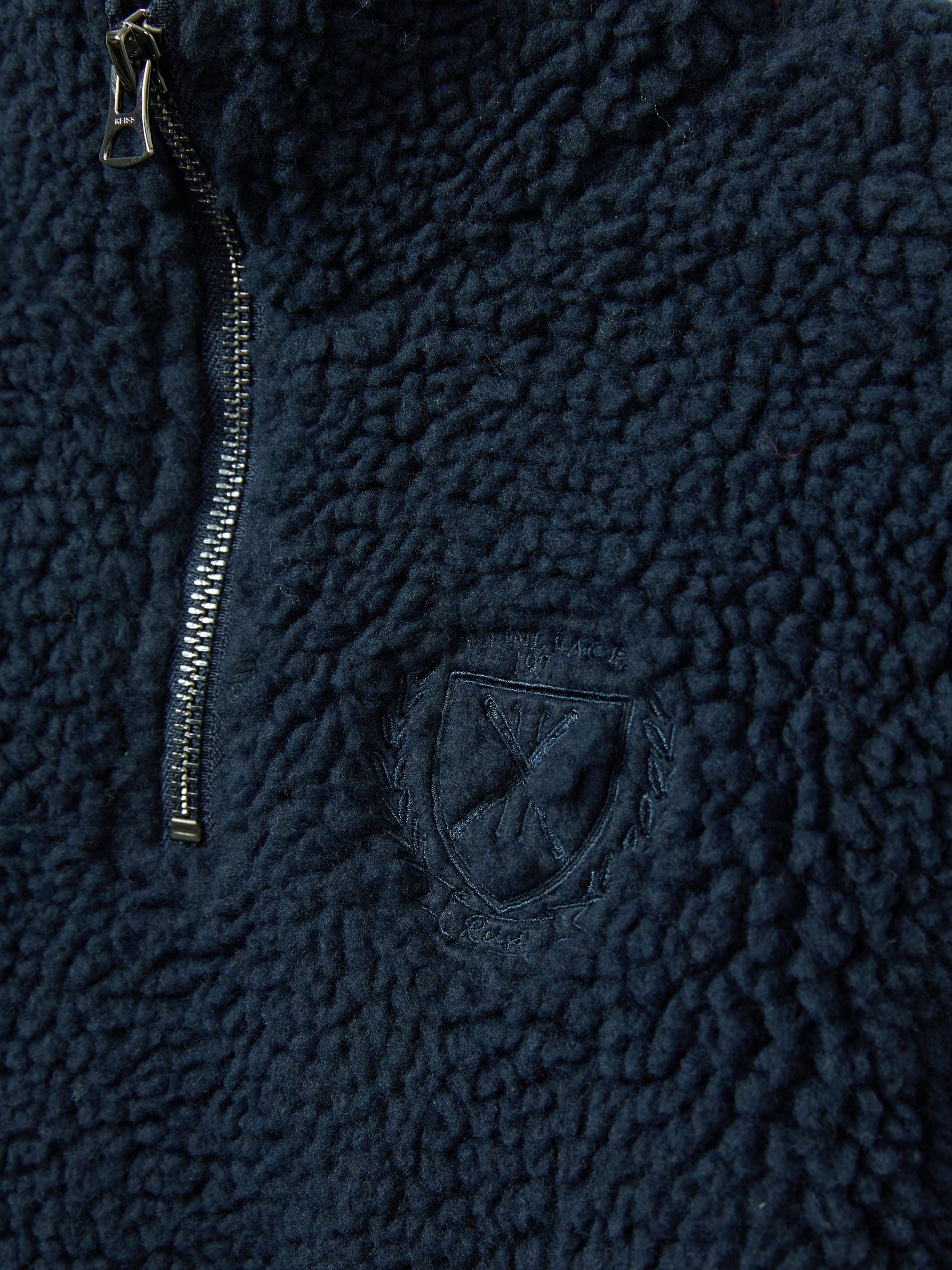 Dsiney Kidz - Reiss Navy Dalton Logo Embroidered Fleece Sweatshirt image 4