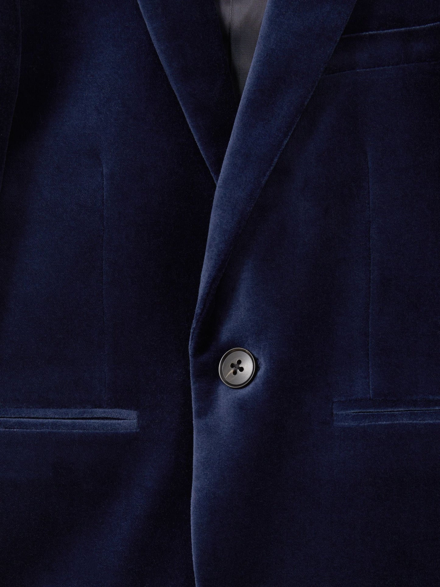 Dsiney Kidz - Reiss Baltic Blue Apsara 9-13 yrs Velvet Single Breasted Blazer image 4