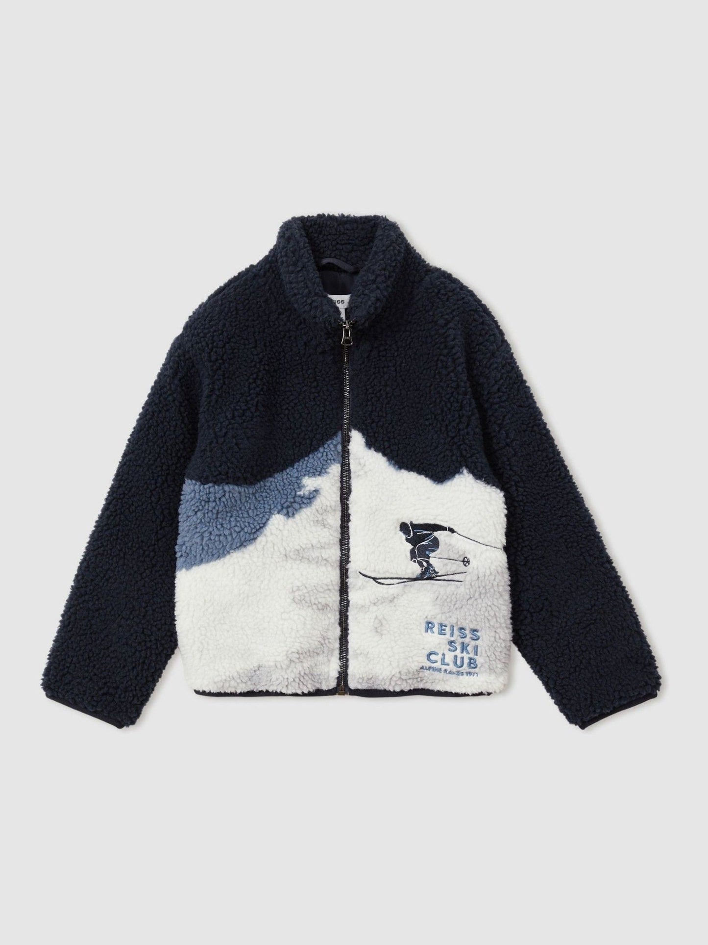 Dsiney Kidz - Reiss Blue Alwin 9-13 yrs Ski Landscape Fleece Jacket image 2