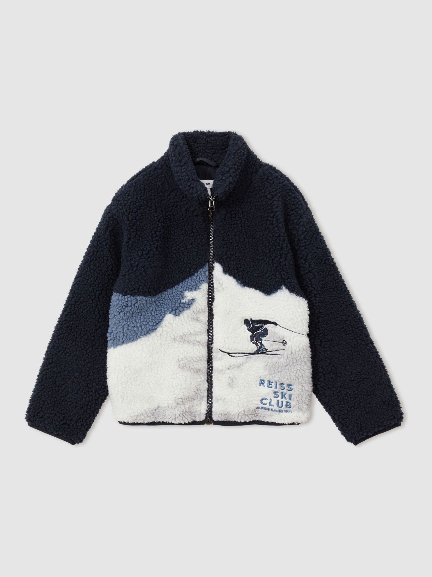 Dsiney Kidz - Reiss Blue Alwin 9-13 yrs Ski Landscape Fleece Jacket image 2