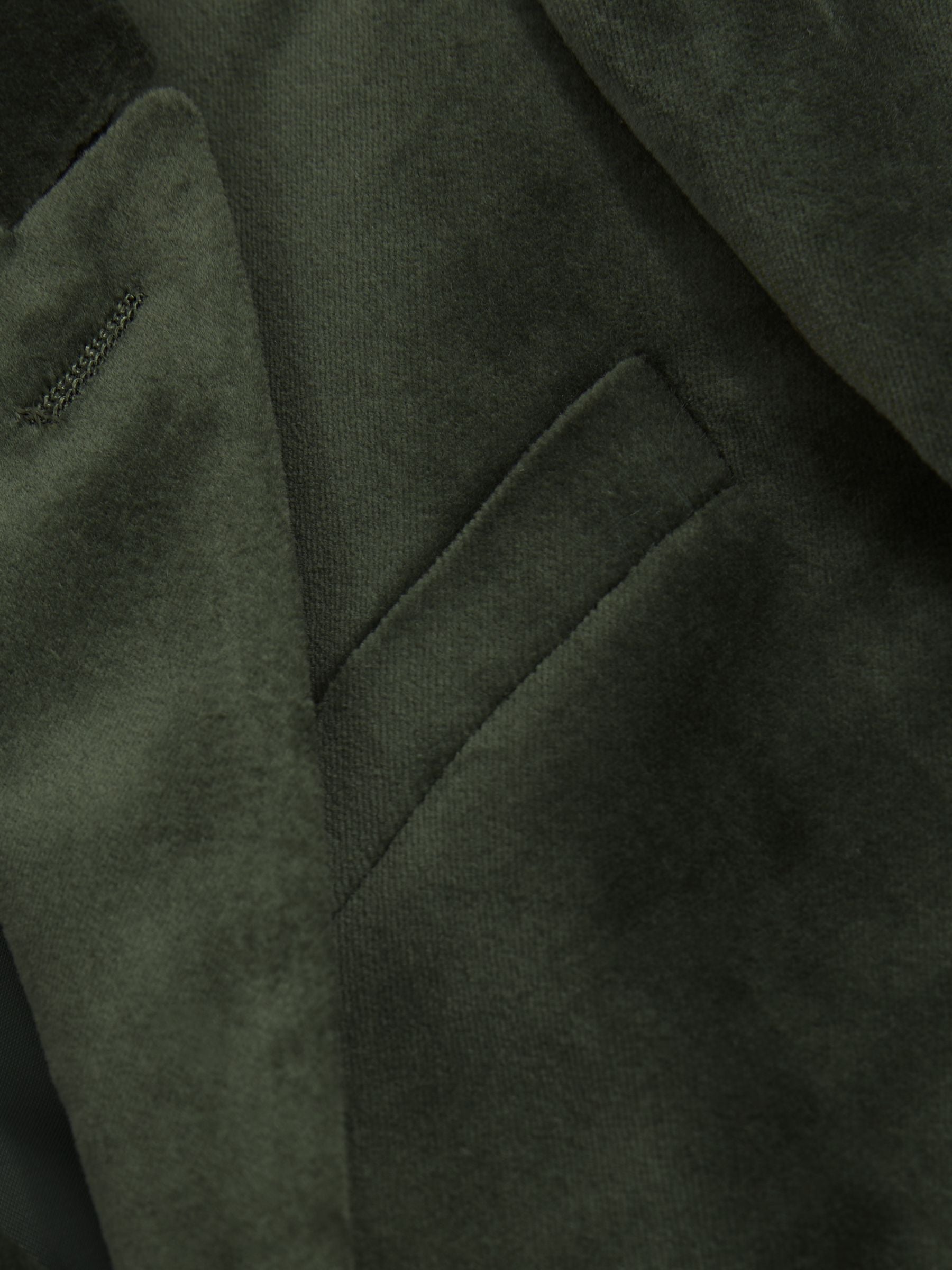 Dsiney Kidz - Reiss Sage Green Apsara 9-13 yrs Velvet Single Breasted Blazer image 3
