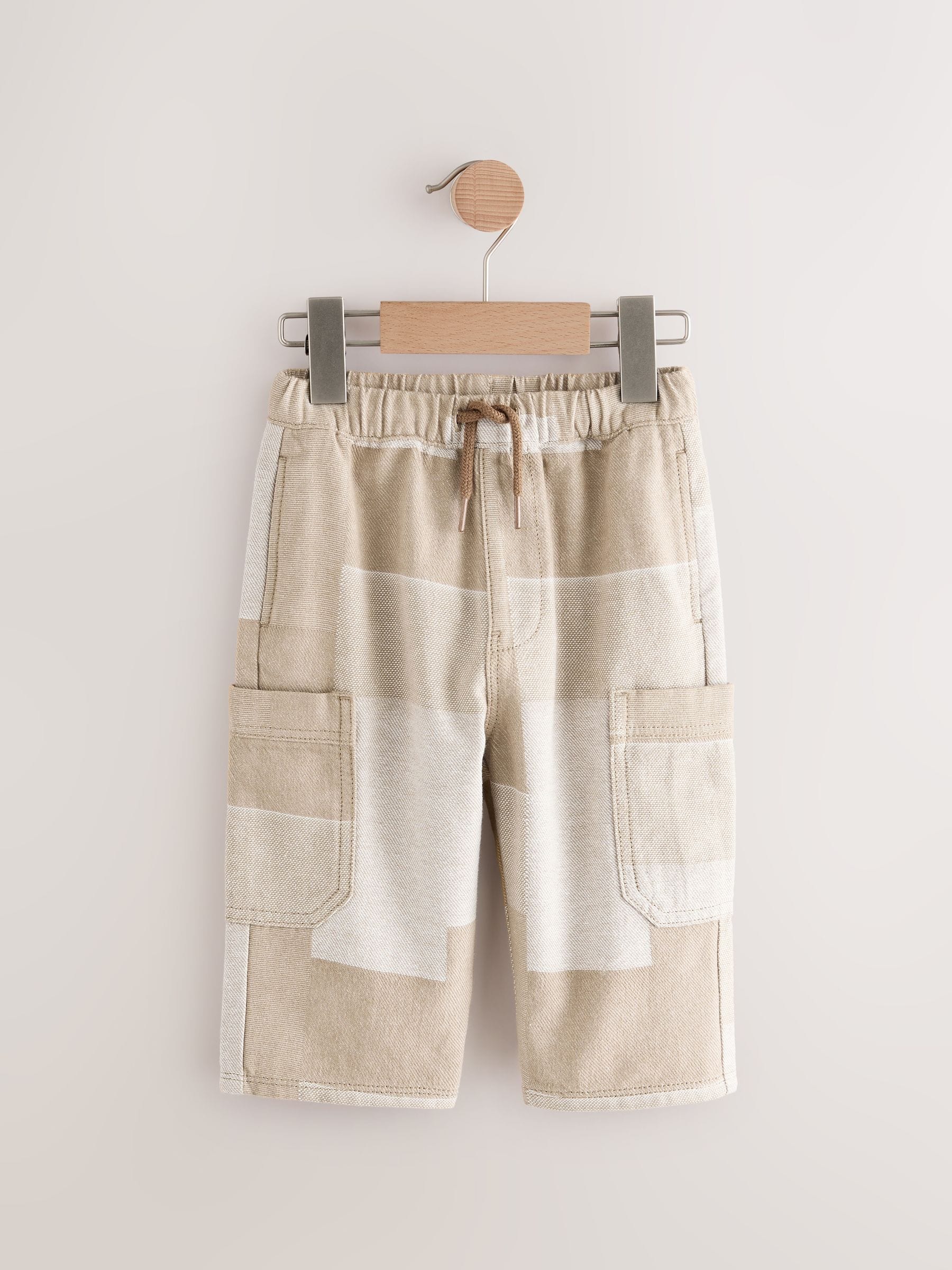 Stone Patchwork Side Pocket Wide Trousers (3mths-7yrs) image 5