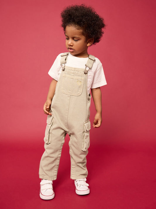 Stone Cargo 100% Cotton Dungarees (3mths-7yrs) image 1
