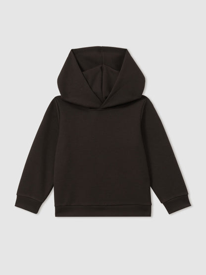 Dsiney Kidz - Reiss Chocolate Brown Fabien 3-9 yrs Interlock Jersey Hoodie image 2