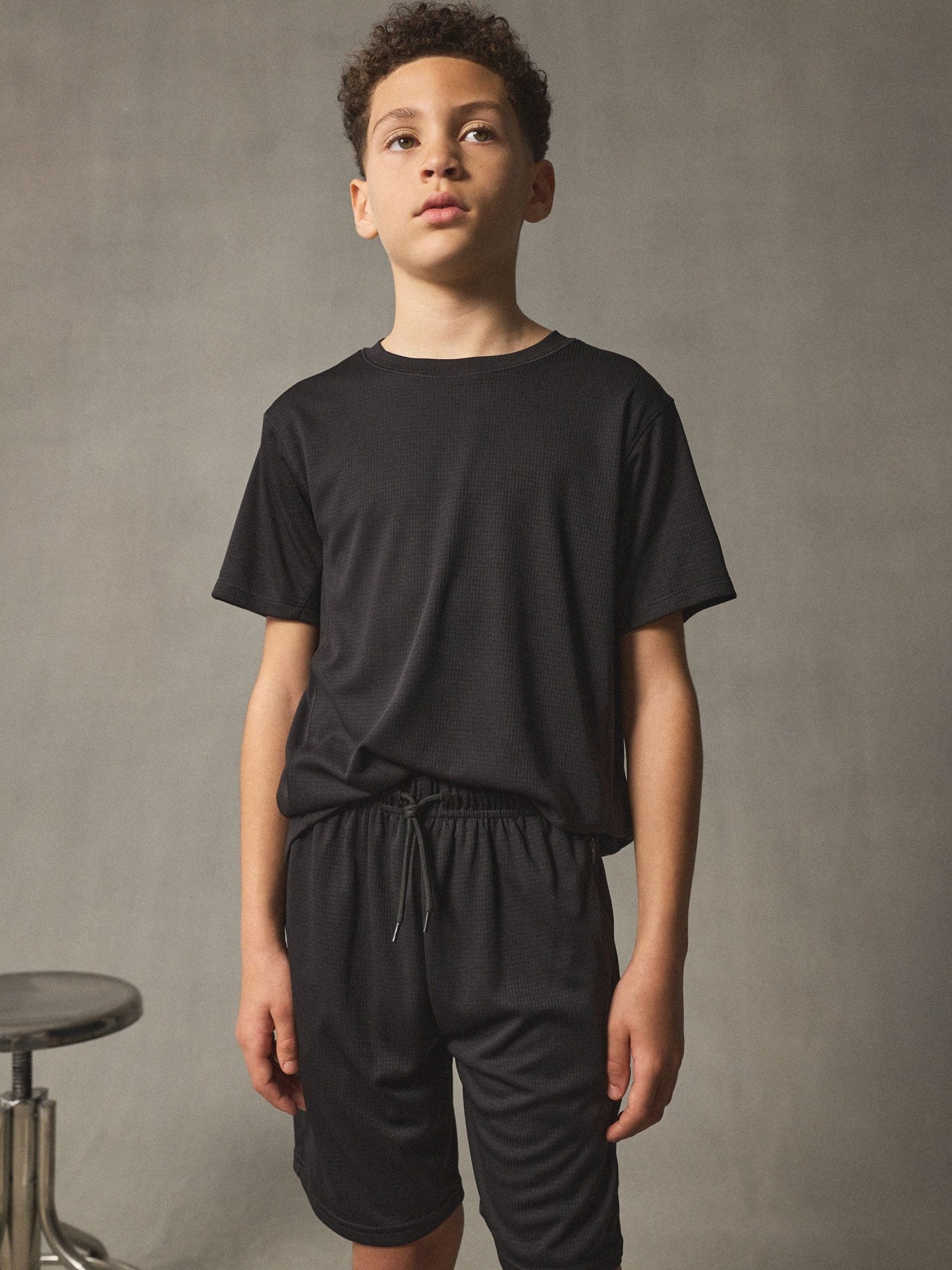 Dsiney Kidz - Black Sports T-Shirt and Shorts Set (3-16yrs) image 2