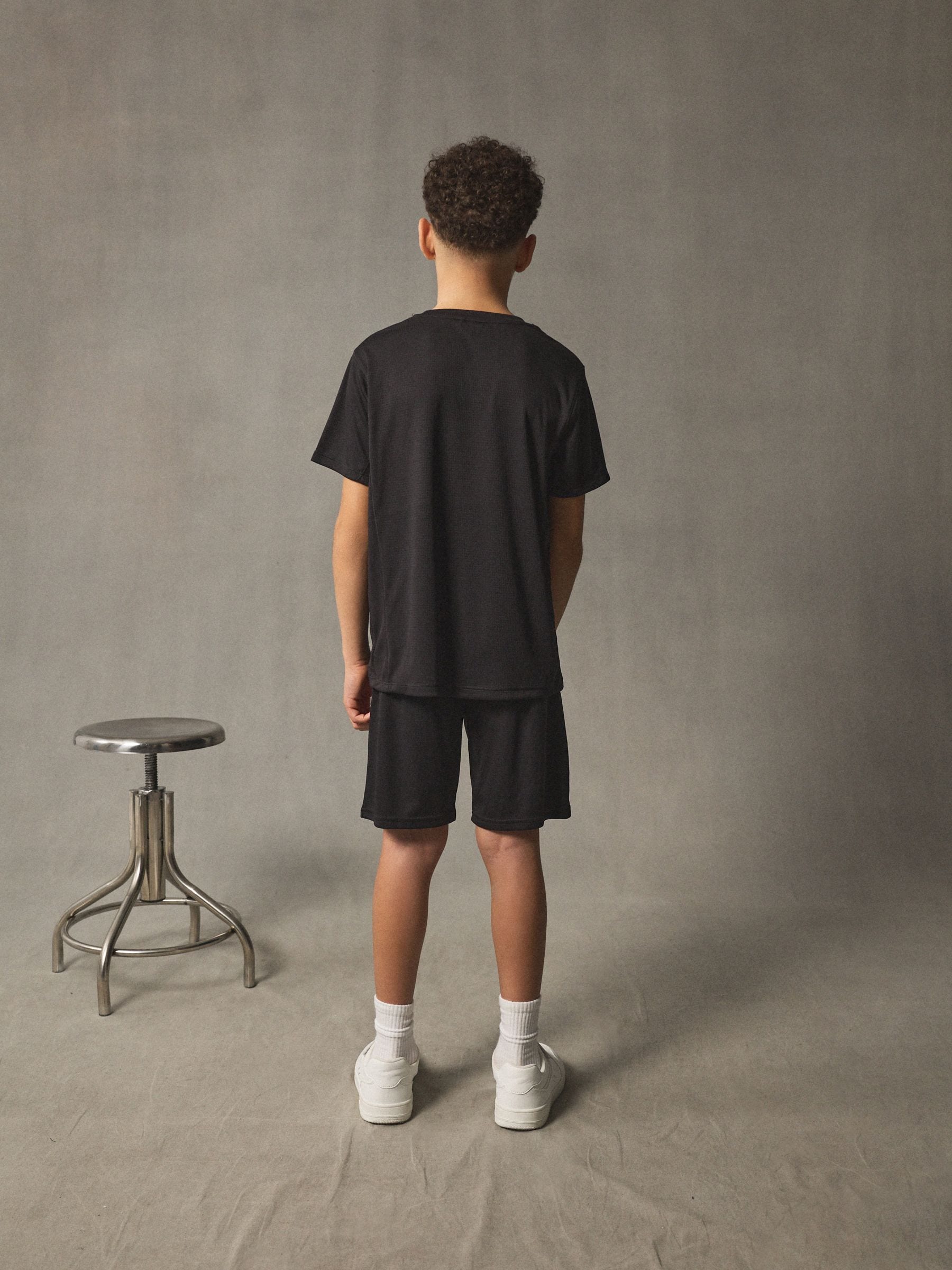 Dsiney Kidz - Black Sports T-Shirt and Shorts Set (3-16yrs) image 3
