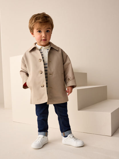 Dsiney Kidz - Neutral Shower Resistant Trench Coat (3mths-7yrs) image 1