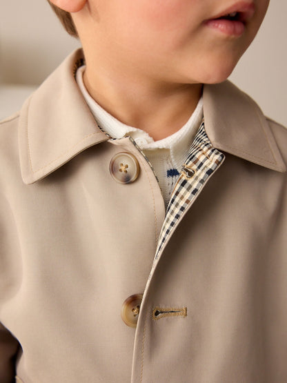 Dsiney Kidz - Neutral Shower Resistant Trench Coat (3mths-7yrs) image 5