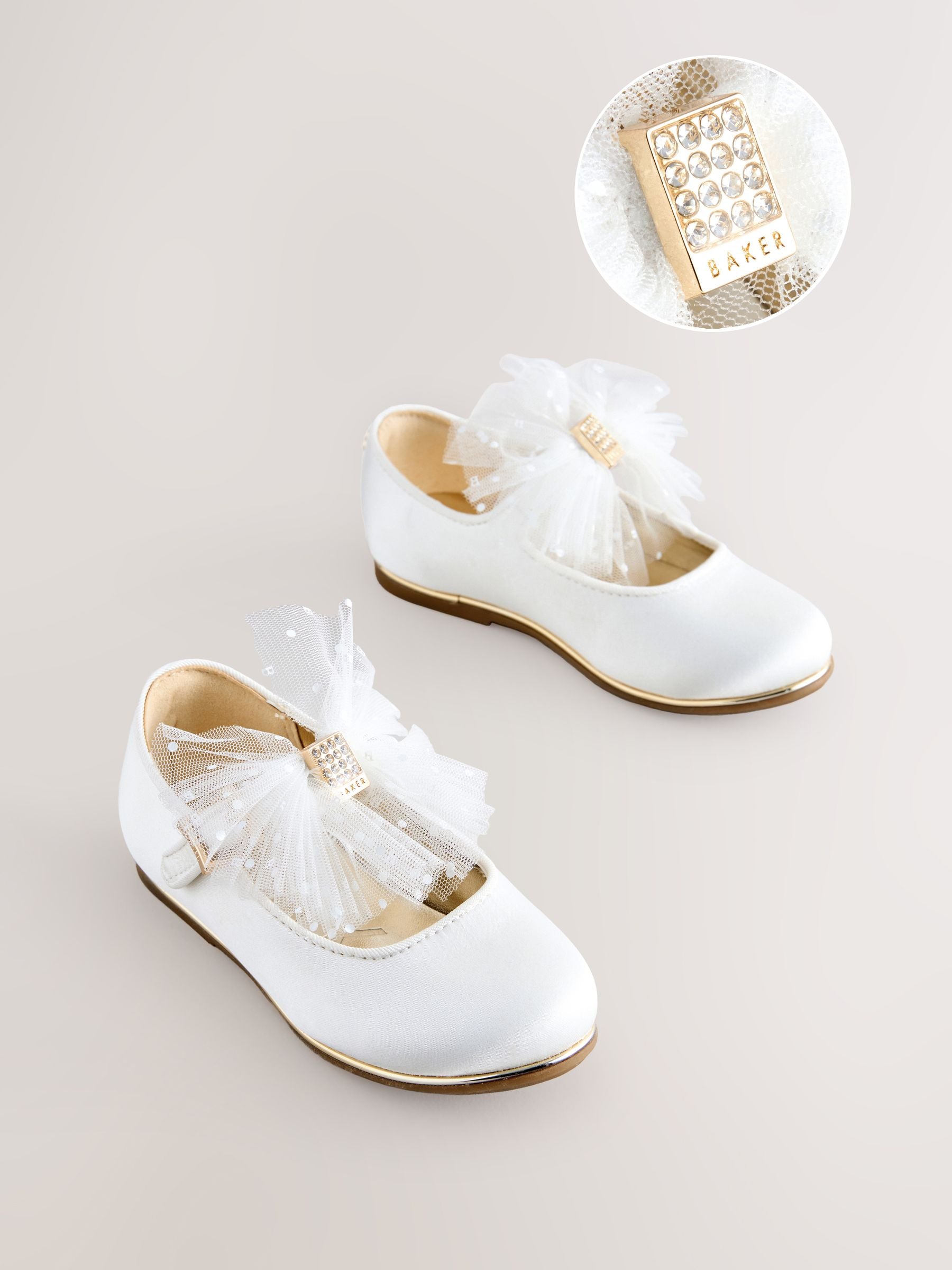 Baker by Ted Baker Girls Mary Jane Bow Occasion Shoes image 1