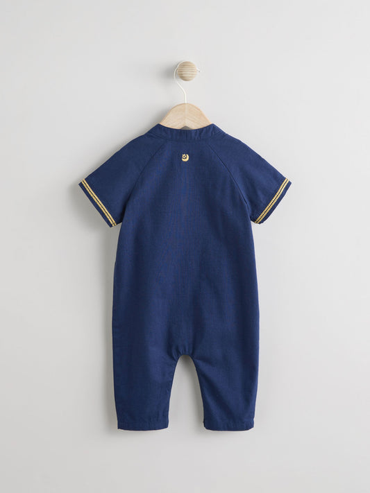 Navy Baby Occasion Romper (0mths-2yrs) image 2