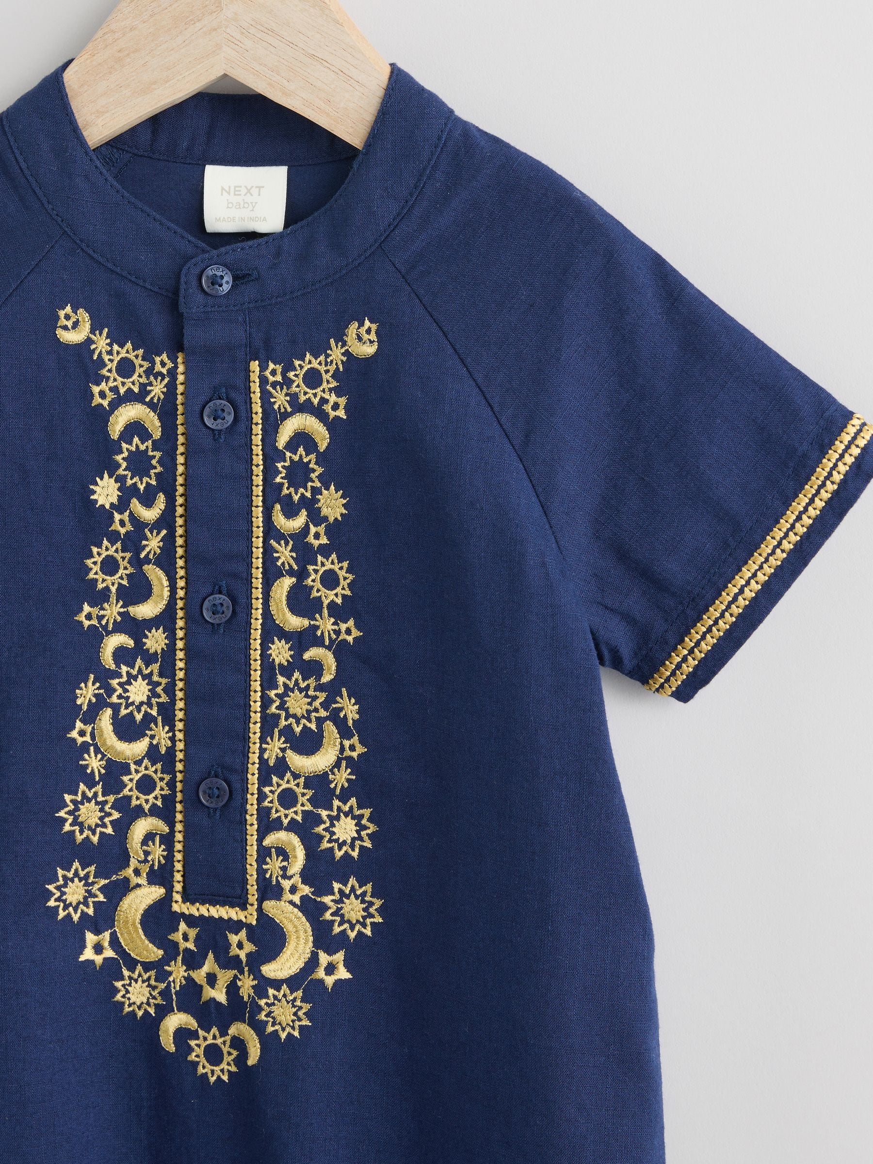 Navy Baby Occasion Romper (0mths-2yrs) image 3