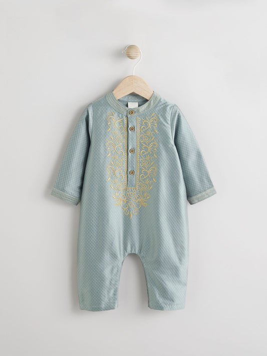 Green Occasion Baby Romper (0mths-2yrs) image 1