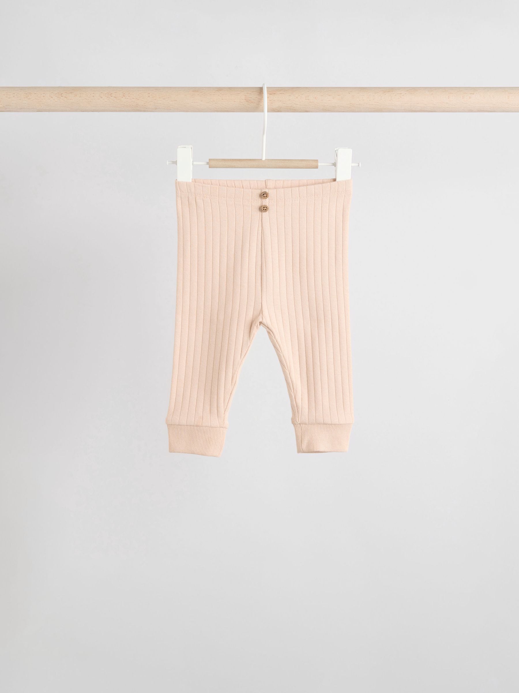 Mono/Neutral Baby Leggings 4 Pack (0mths-3yrs) image 3