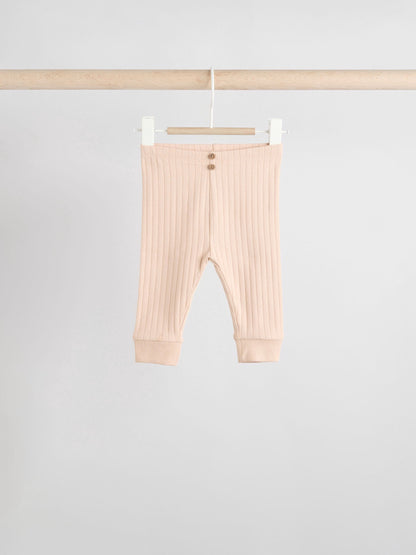 Mono/Neutral Baby Leggings 4 Pack (0mths-3yrs) image 3