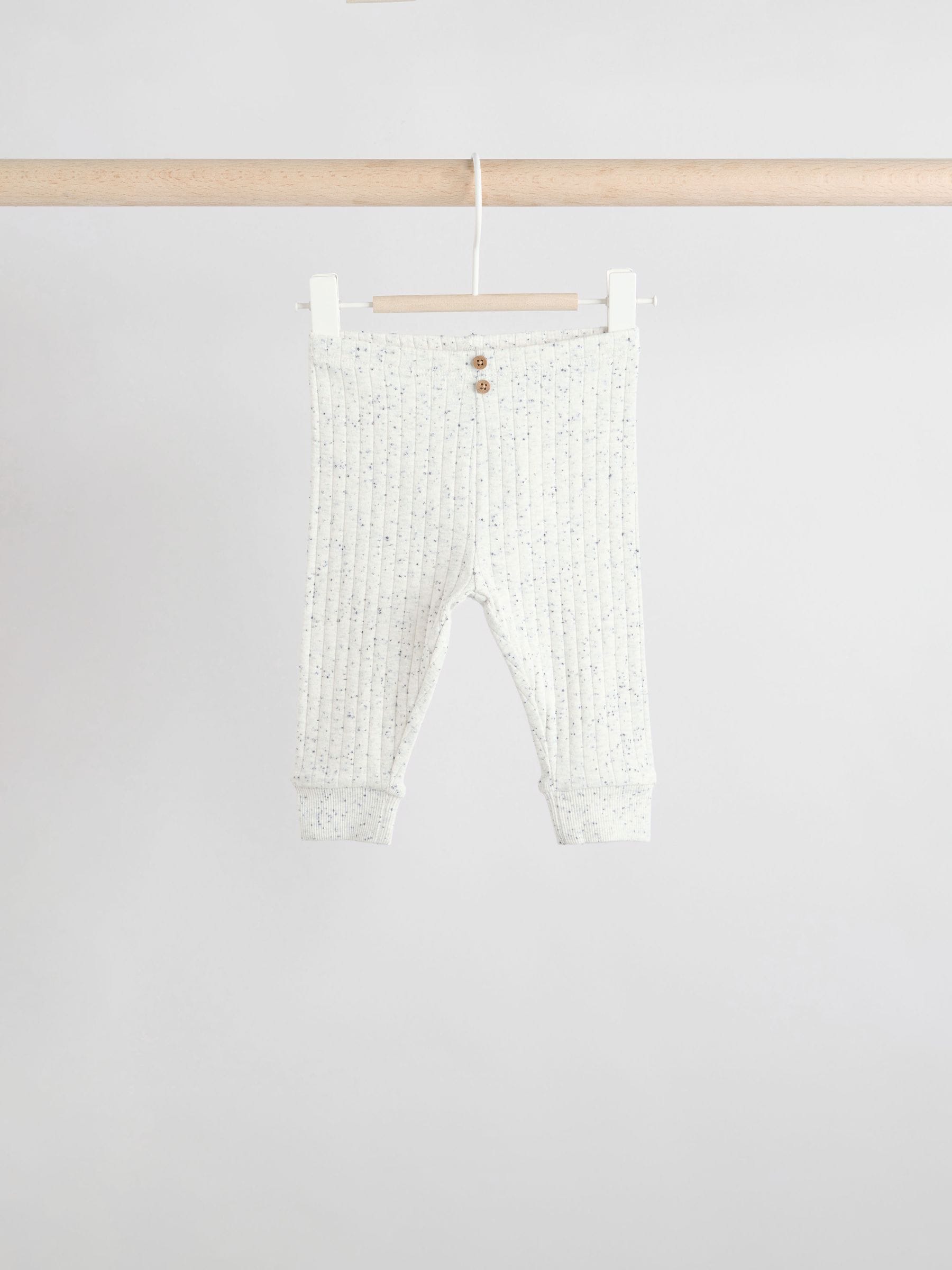 Mono/Neutral Baby Leggings 4 Pack (0mths-3yrs) image 4