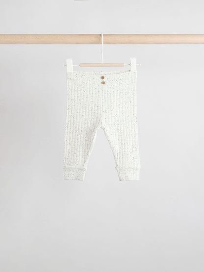 Mono/Neutral Baby Leggings 4 Pack (0mths-3yrs) image 4
