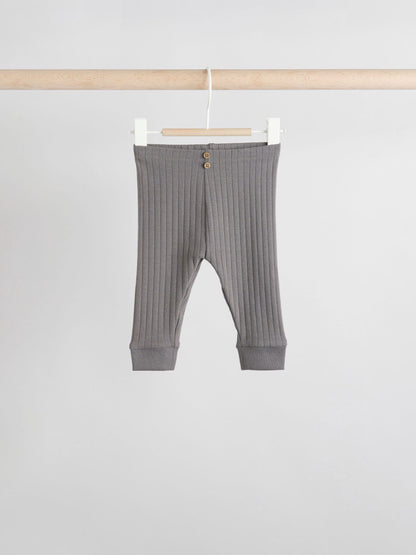 Mono/Neutral Baby Leggings 4 Pack (0mths-3yrs) image 6