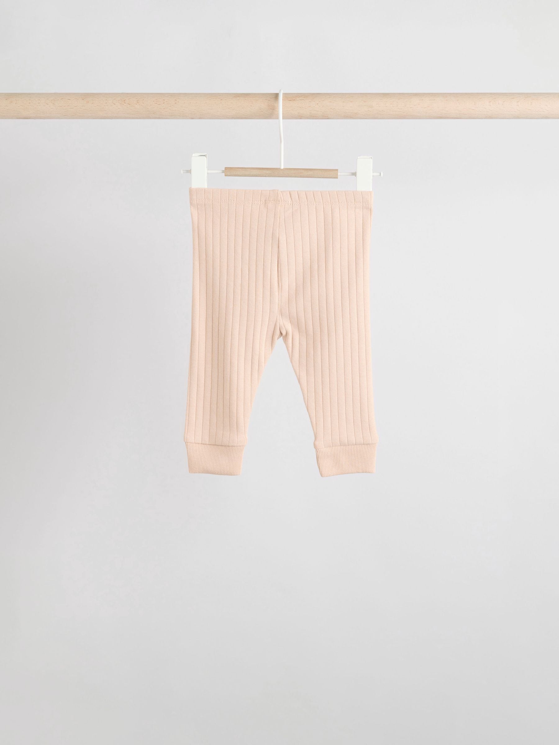 Mono/Neutral Baby Leggings 4 Pack (0mths-3yrs) image 7
