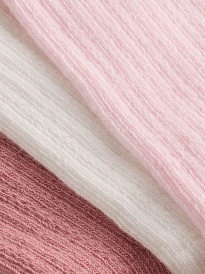 Dsiney Kidz - Pink Knee High Bow Baby Sock 3 Pack image 2