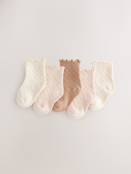 Neutral Baby Socks 5 Pack (0mths-2yrs)