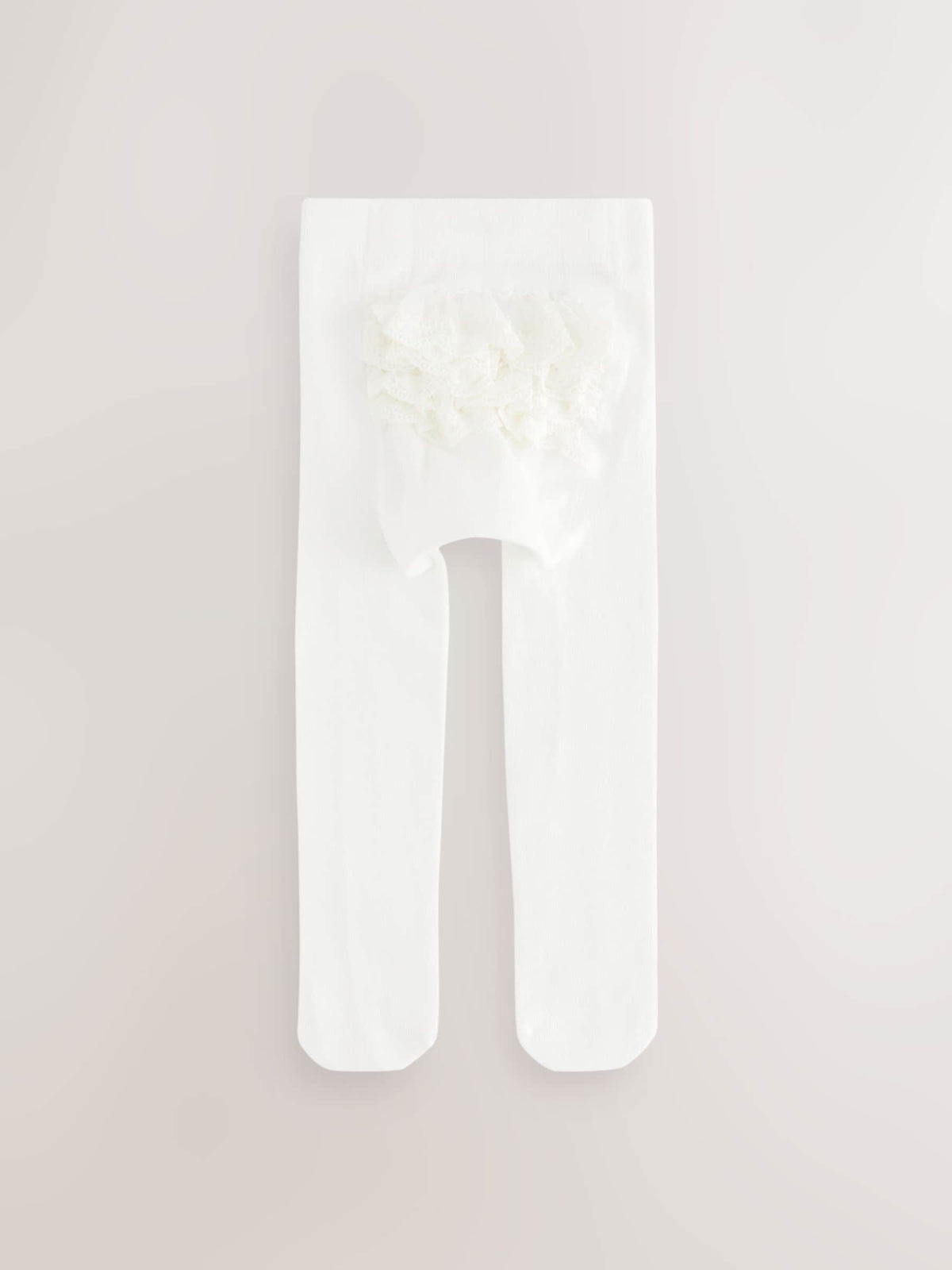 Dsiney Kidz - White Occasion Ruffle Baby Tights image 1