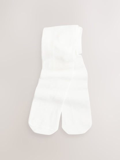 Dsiney Kidz - White Occasion Ruffle Baby Tights image 2