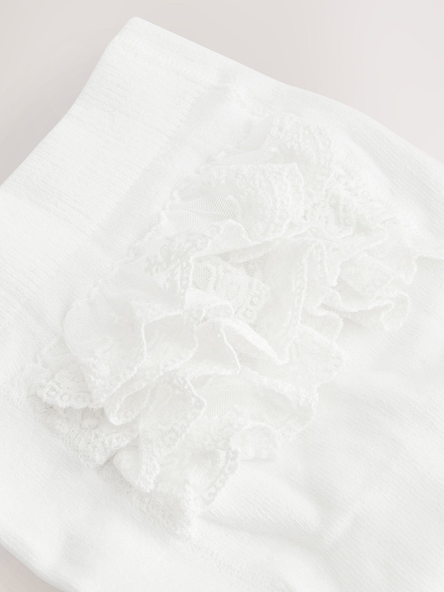 Dsiney Kidz - White Occasion Ruffle Baby Tights image 3