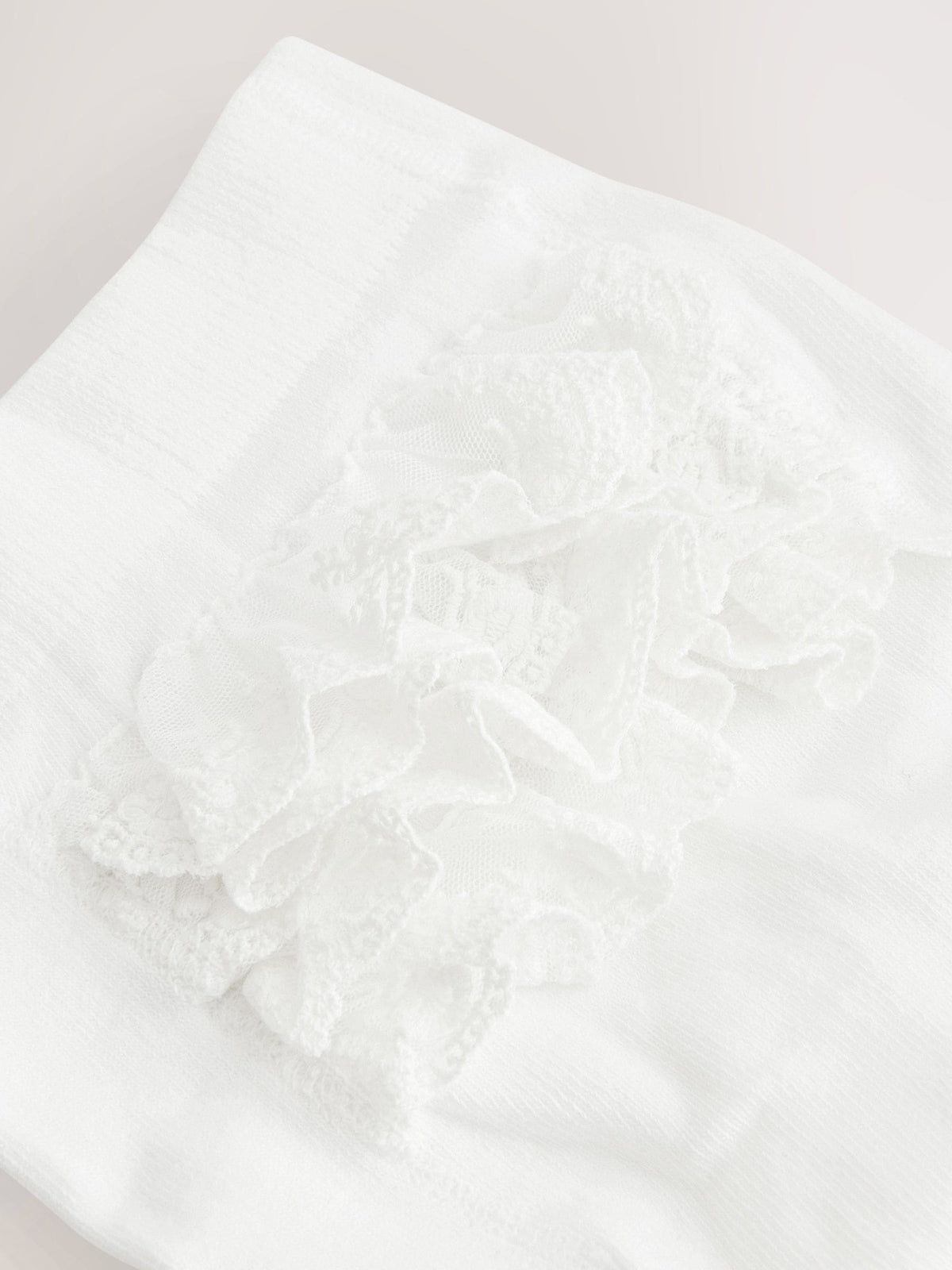 Dsiney Kidz - White Occasion Ruffle Baby Tights image 3