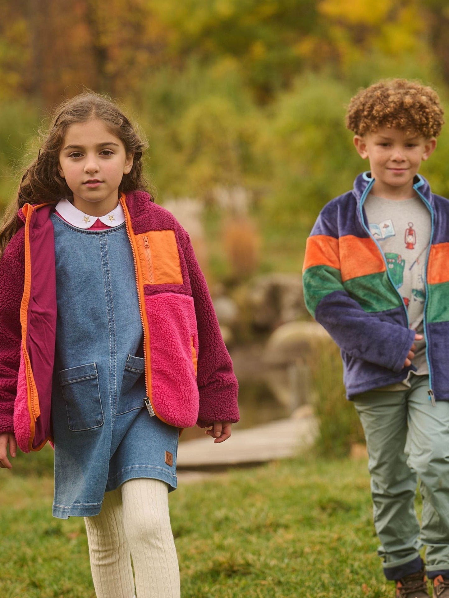 Dsiney Kidz - Hatley Purple Raspberry Radiance Faux Sherpa Hooded Jacket image 1