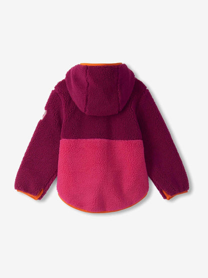 Dsiney Kidz - Hatley Purple Raspberry Radiance Faux Sherpa Hooded Jacket image 3