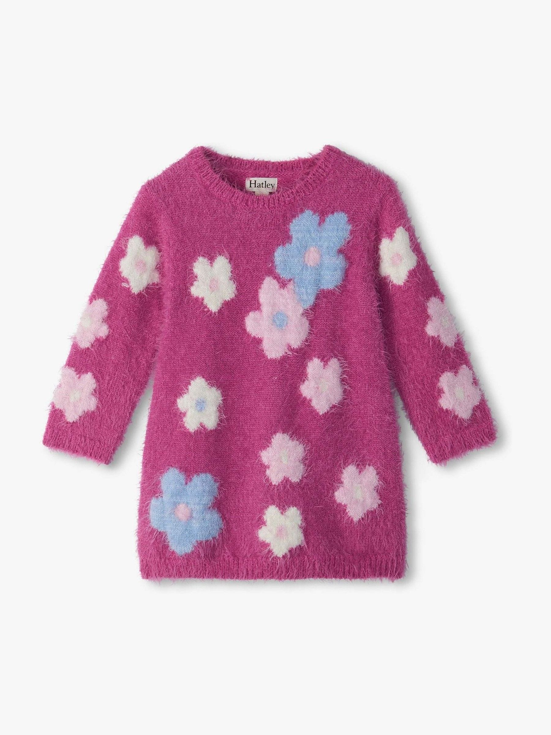 Dsiney Kidz - Hatley Pink Floral Clusters Furry Dress image 1