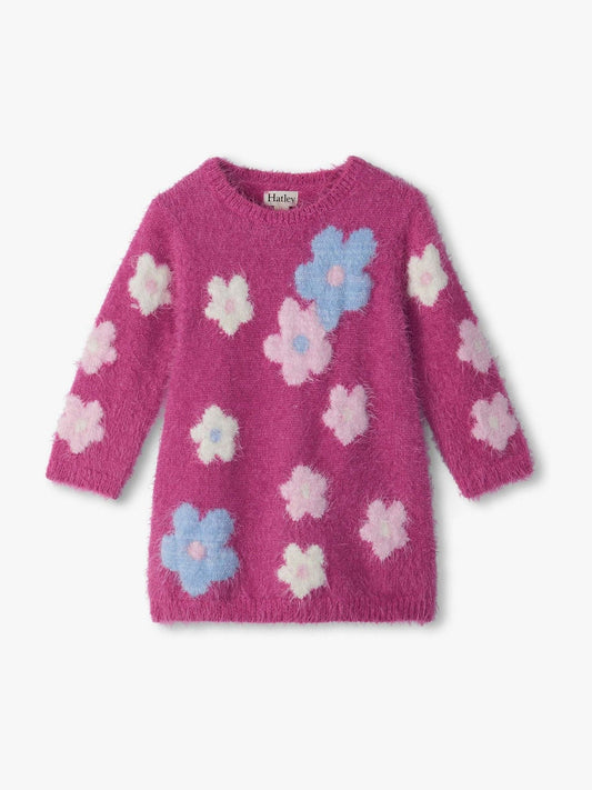 Dsiney Kidz - Hatley Pink Floral Clusters Furry Dress image 1