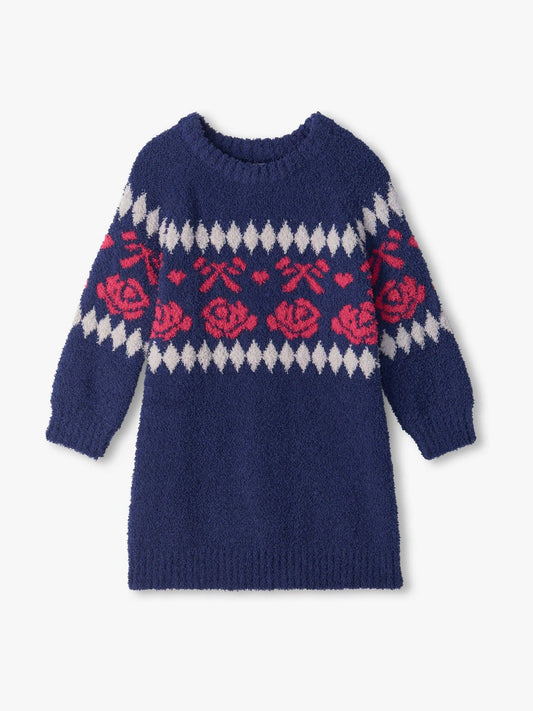 Dsiney Kidz - Hatley Blue Roses and Bows Raglan Jumper Dress image 1