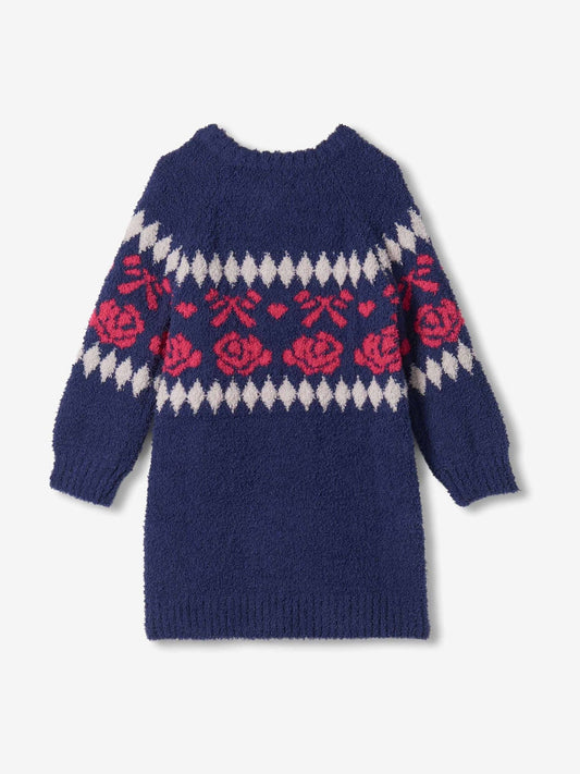 Dsiney Kidz - Hatley Blue Roses and Bows Raglan Jumper Dress image 2