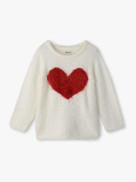 Hatley Natural Red Heart Everywhere Jumper - image 1
