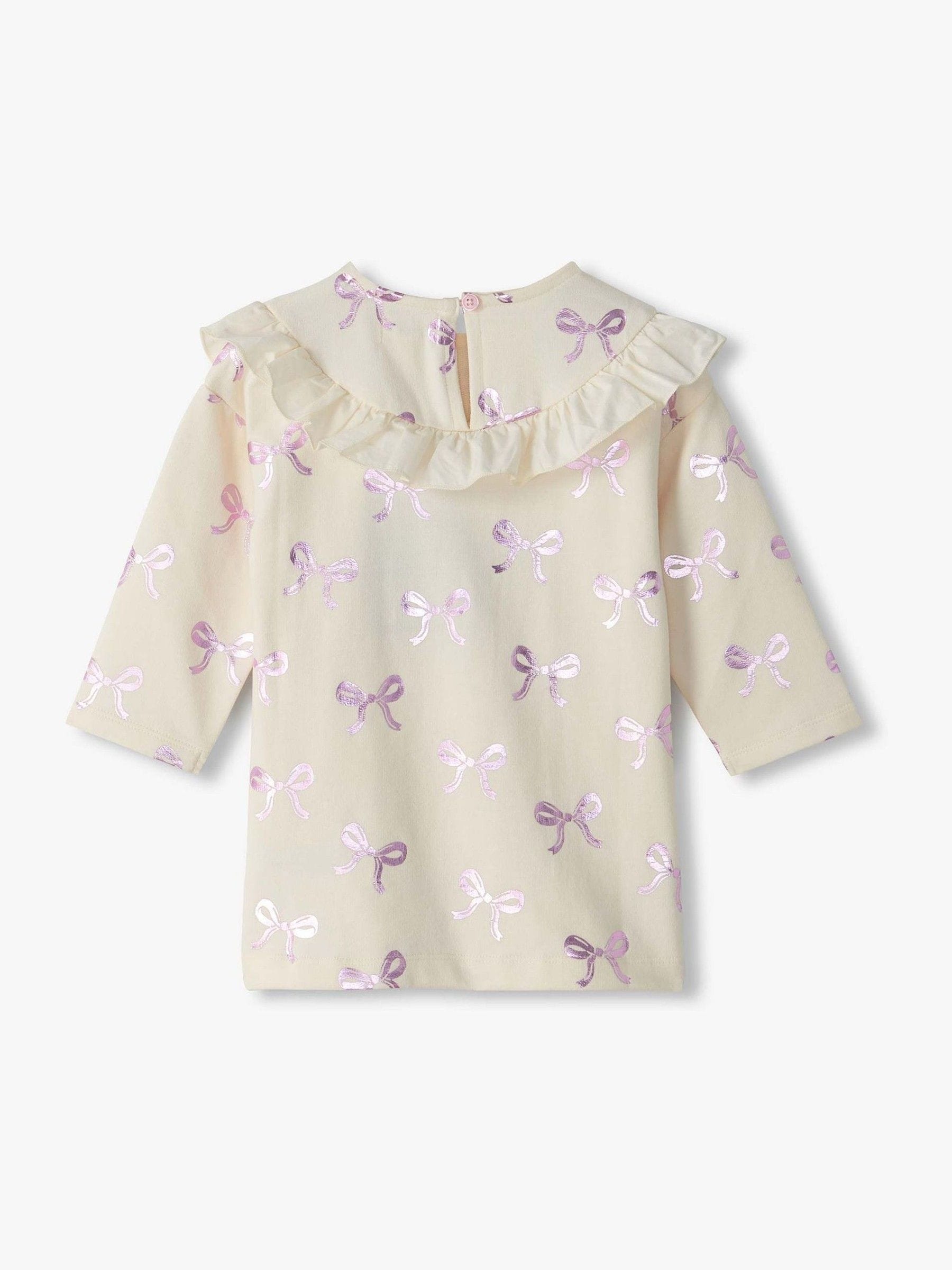 Dsiney Kidz - Hatley Natural Foil Bows Ruffle Dress image 2