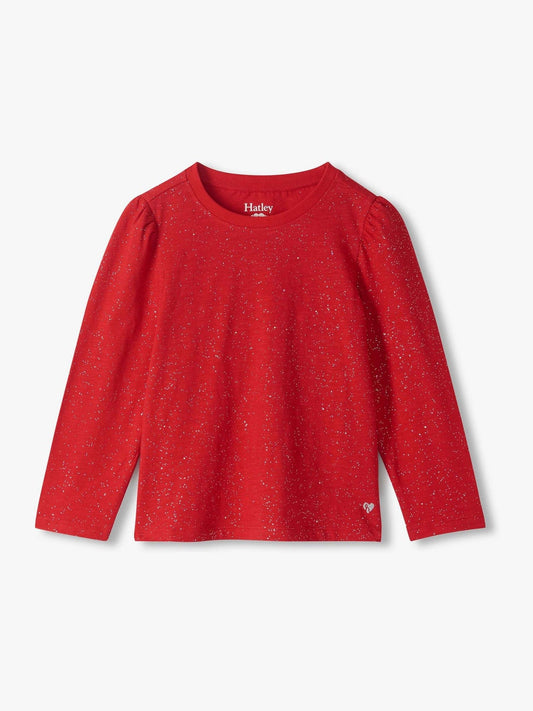 Hatley Red Red Hot Melt Long Sleeve T-Shirt - image 1