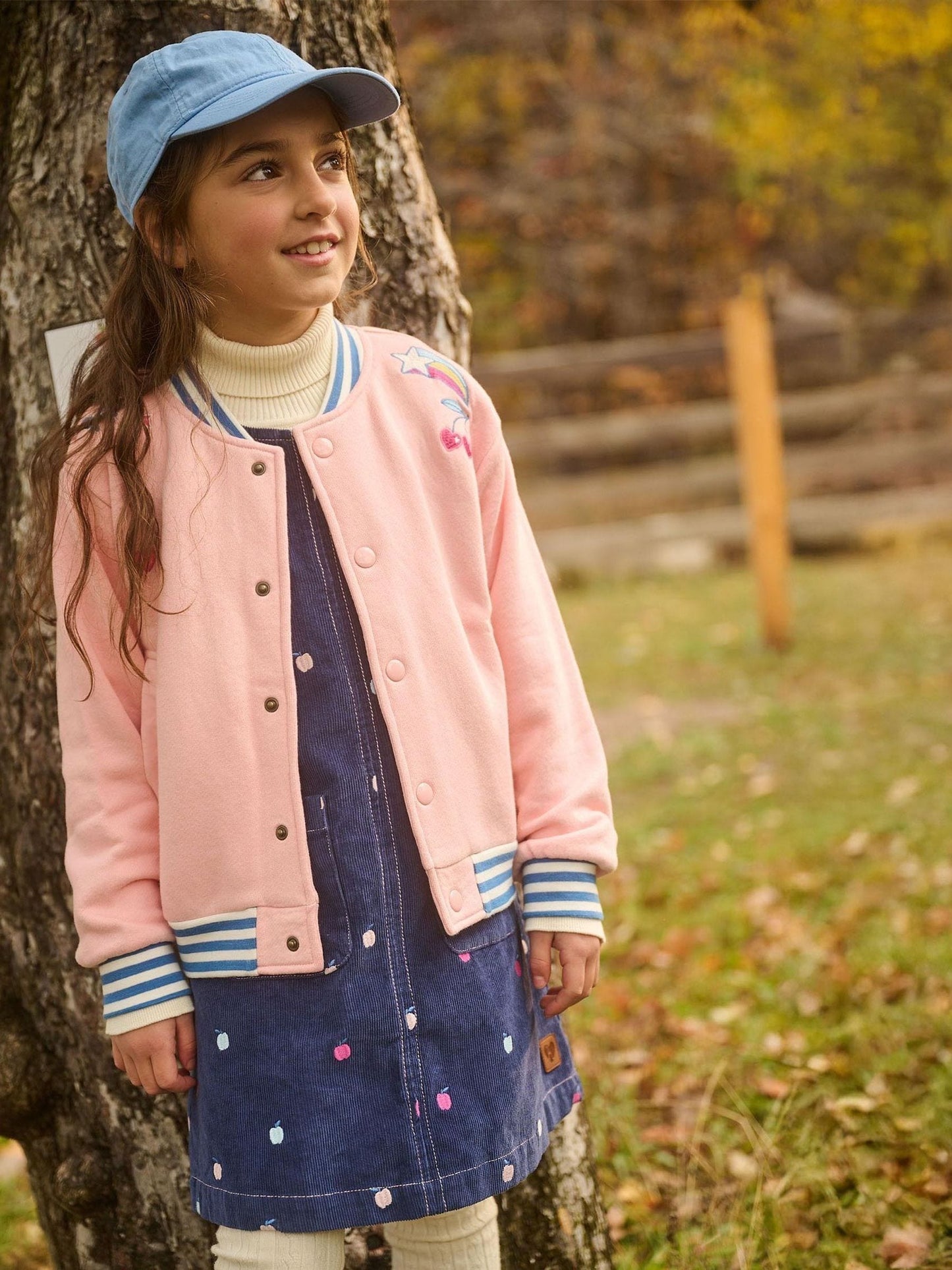 Dsiney Kidz - Hatley Pink Blossom Varsity Bomber Jacket image 1