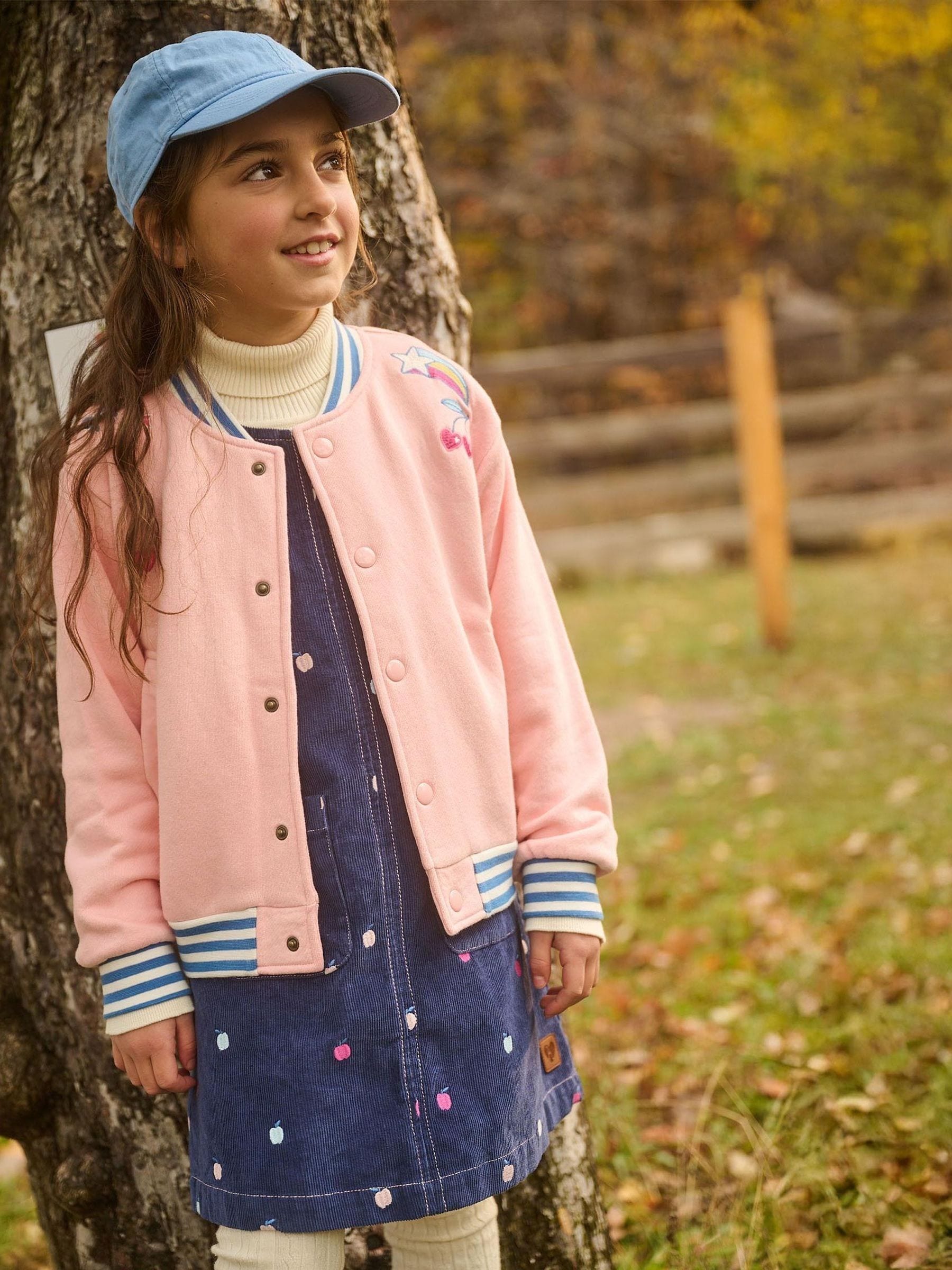 Dsiney Kidz - Hatley Pink Blossom Varsity Bomber Jacket image 1
