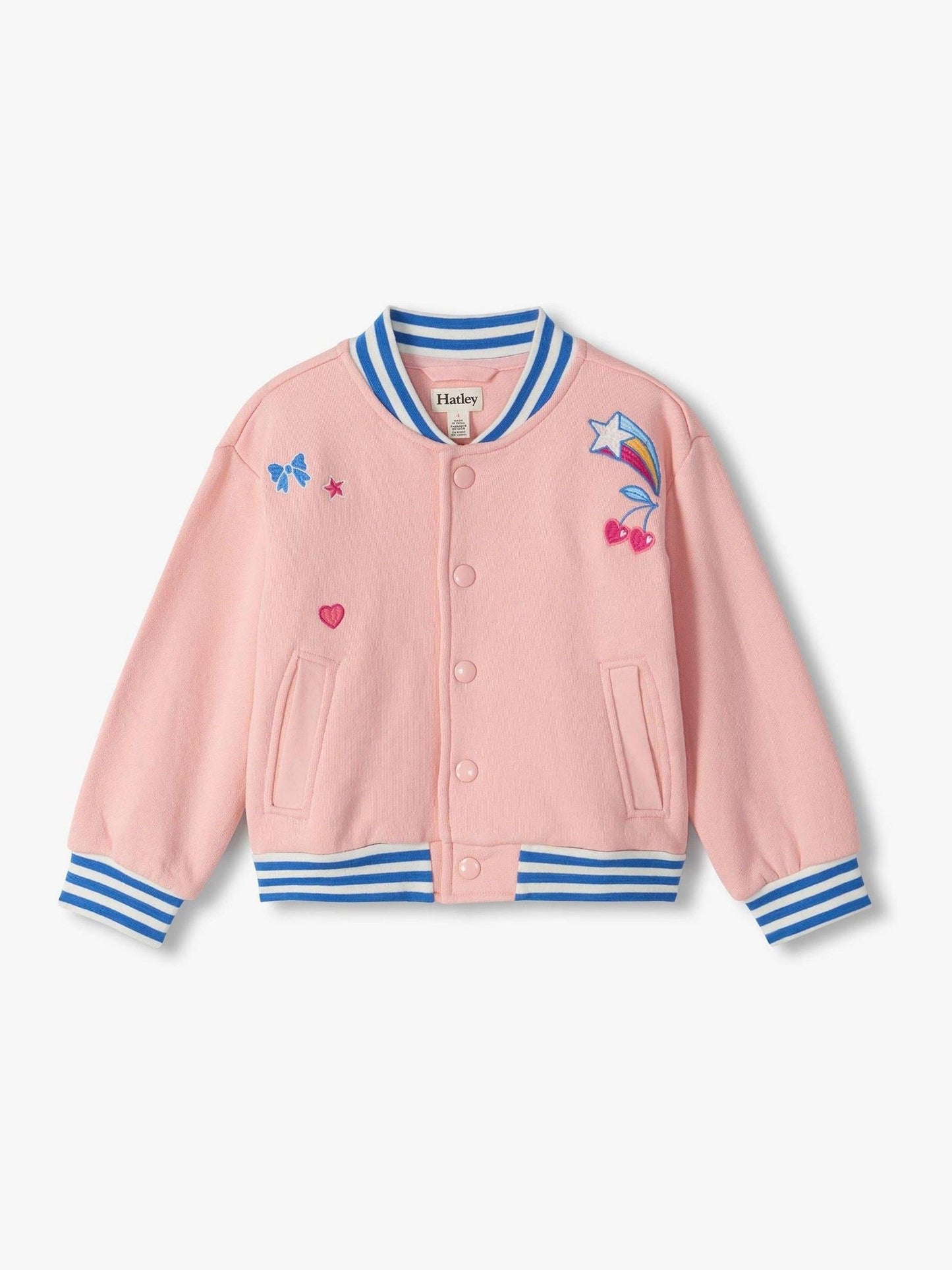 Dsiney Kidz - Hatley Pink Blossom Varsity Bomber Jacket image 2