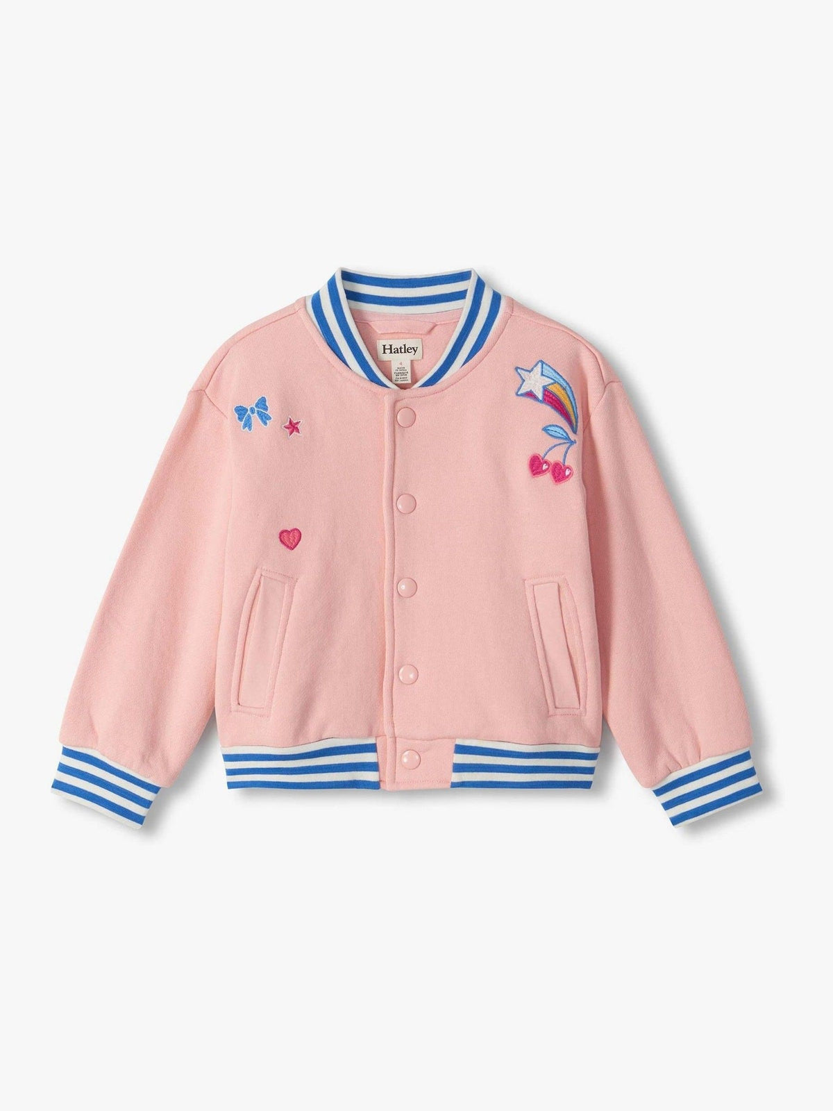 Dsiney Kidz - Hatley Pink Blossom Varsity Bomber Jacket image 2