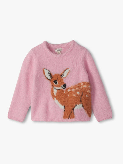 Hatley Pink Sweet Fawn Furry Jumper - image 1
