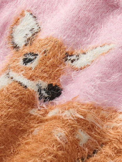 Hatley Pink Sweet Fawn Furry Jumper - image 3
