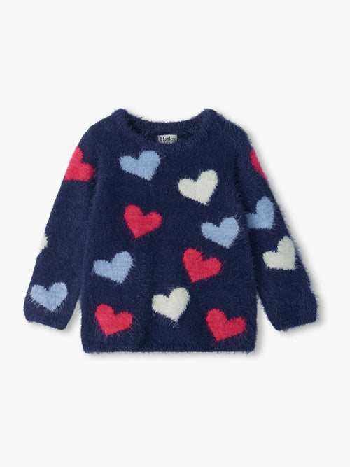 Dsiney Kidz - Hatley Blue Jumbo Hearts Everywhere Jumper image 1
