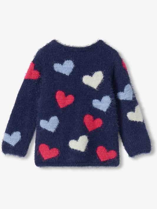 Dsiney Kidz - Hatley Blue Jumbo Hearts Everywhere Jumper image 2
