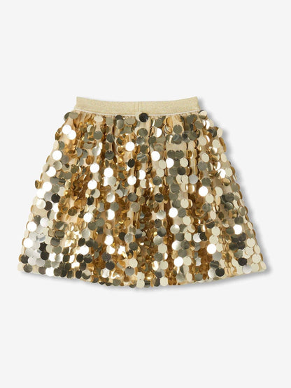 Hatley Yellow Gold Sequin Skirt - image 2