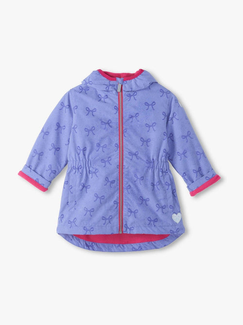 Dsiney Kidz - Hatley Purple Pretty Bows Print Reveal Field Jacket image 1
