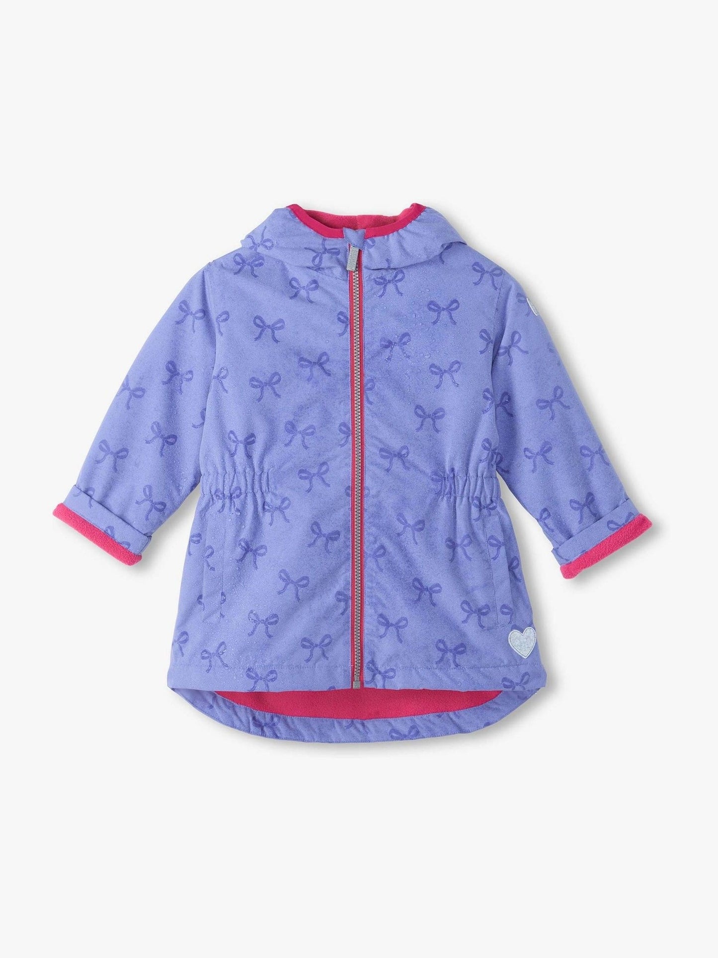 Dsiney Kidz - Hatley Purple Pretty Bows Print Reveal Field Jacket image 1