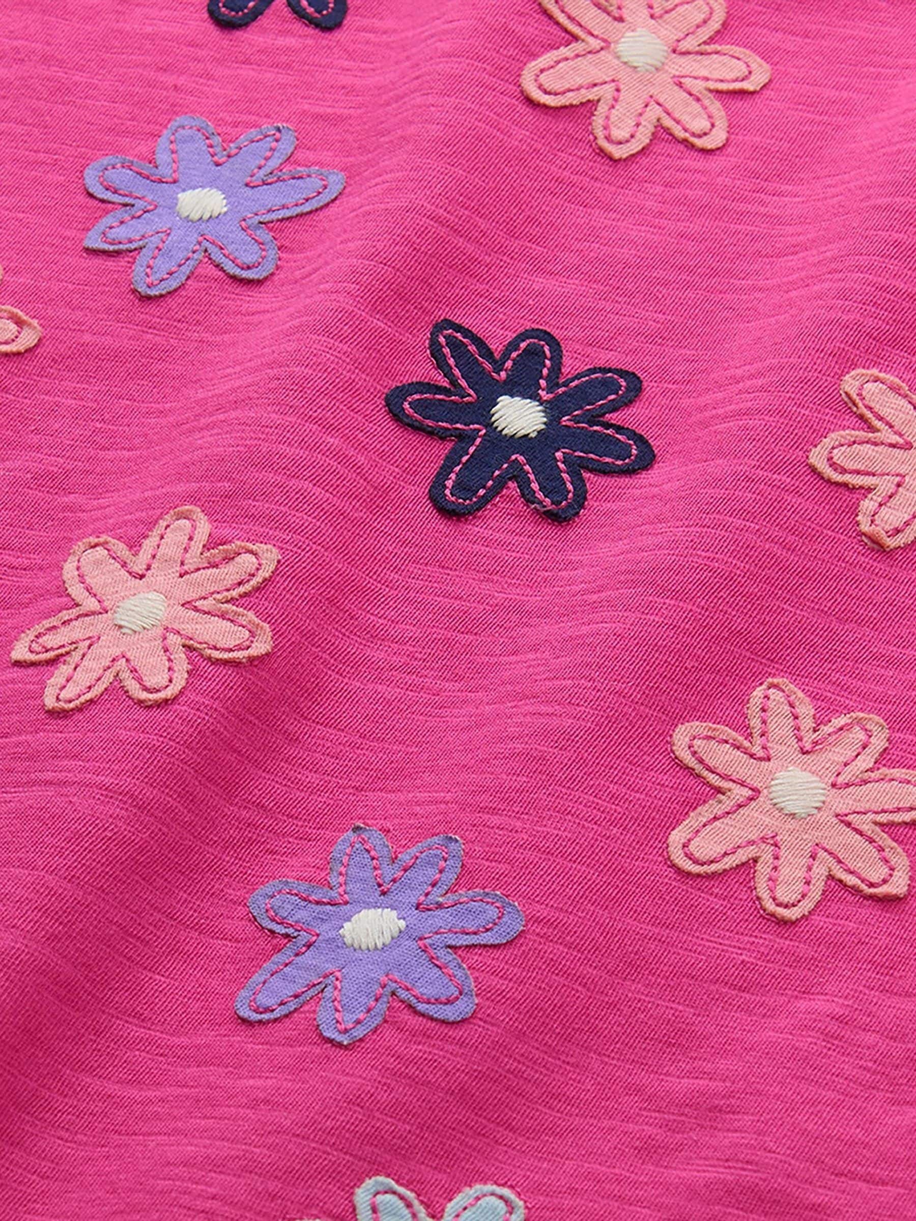 Dsiney Kidz - Hatley Pink Very Berry Flowers Long Sleeve Graphic T-Shirt image 3