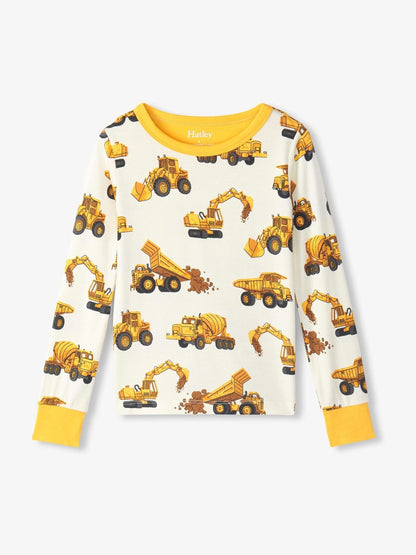Hatley Natural Construction Trucks Pyjamas Set - image 2